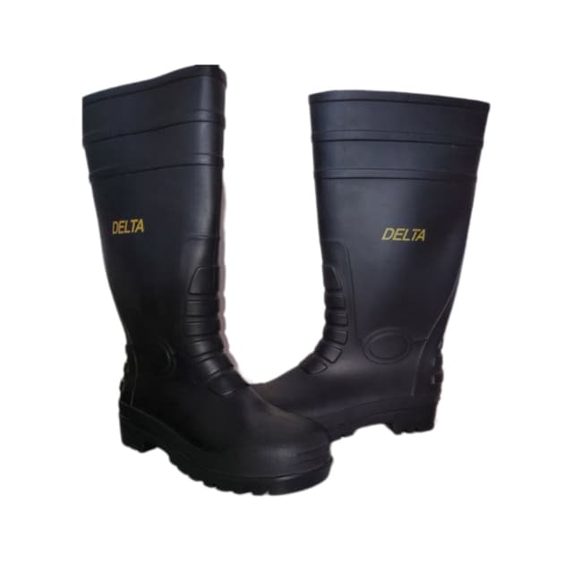 Black Delta Steel toe gumboots