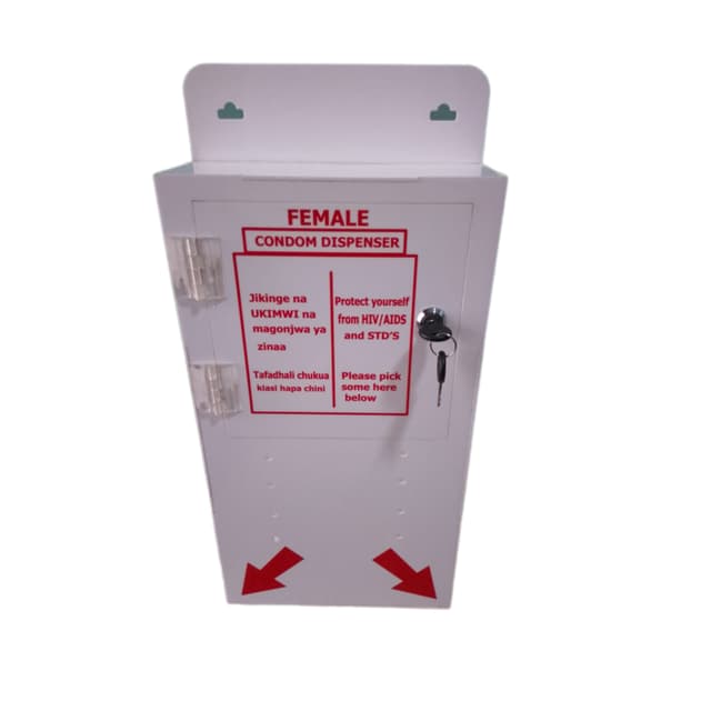 Male and female condom dispenser
