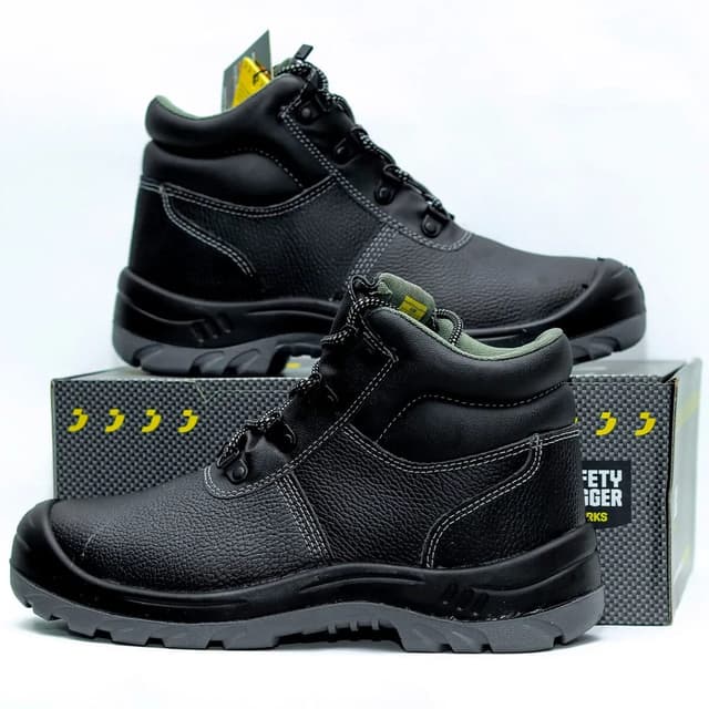 Pure leather Steel Toe Safety Jogger Shoes