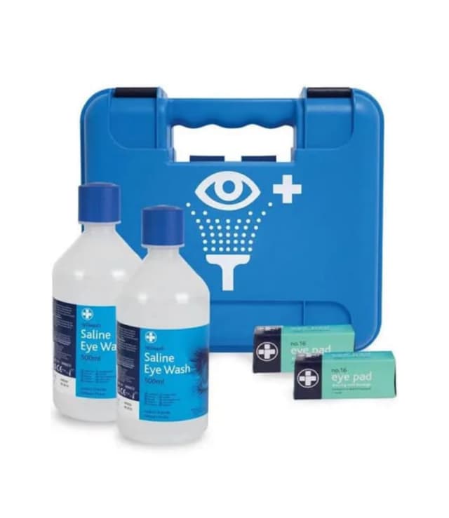 Blue Double Eye wash station