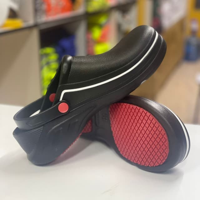 Industrial Kitchen Safety Crocs Black