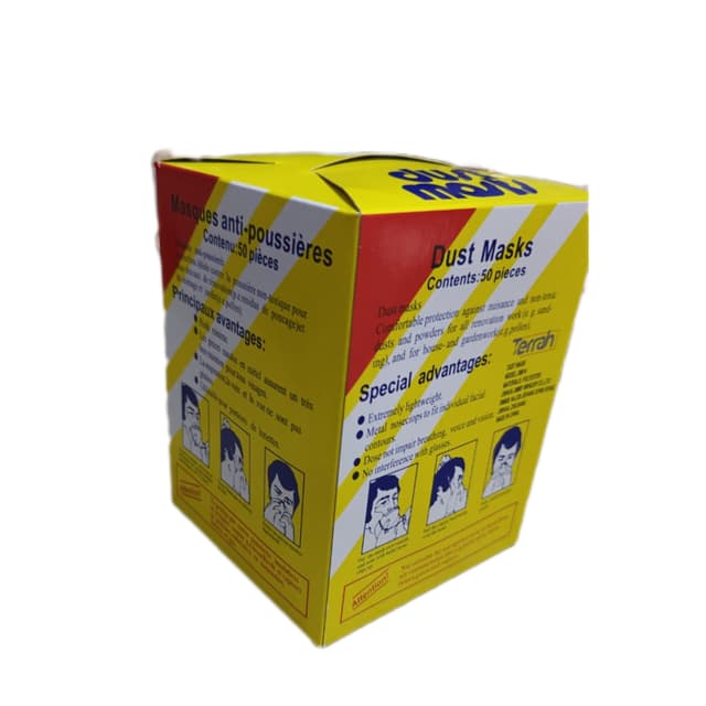 Non Toxic Dust Masks in a box 50pcs