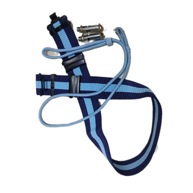 Matching Blue Security Belt and Lanyard