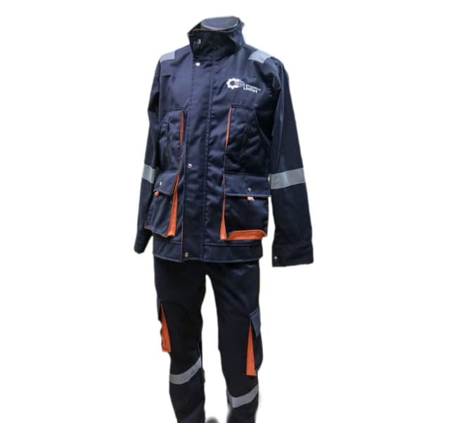 Dark Blue Reflective Engineer Work Suit