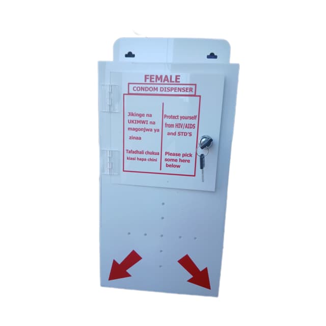 Lockable Female Condom Dispenser