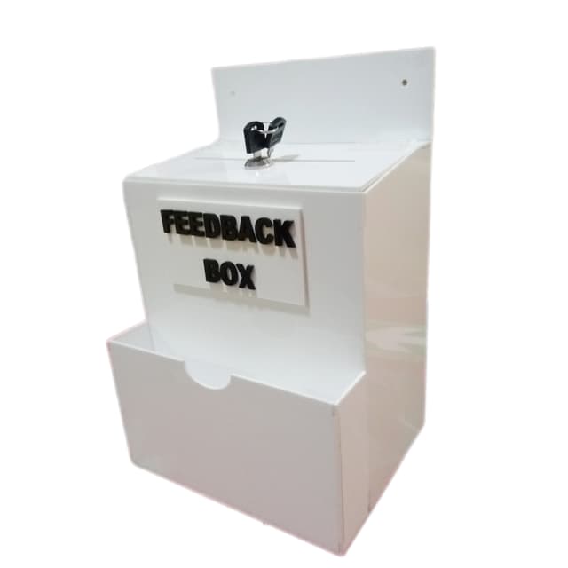 FeedBack Box in white