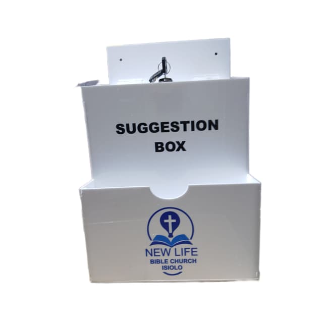 Customized Suggestion Box with Lock