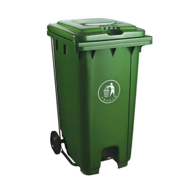 Plastic Garbage Bin 120L 2 in 1