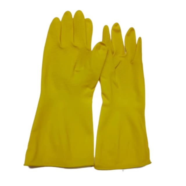 Protecta Yellow Latex Household Gloves