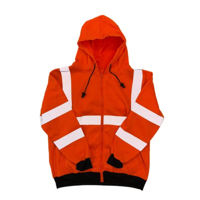 Reflective Fleece Jacket Orange
