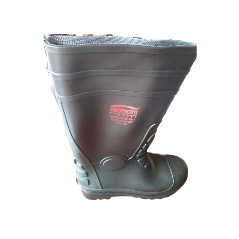 Black Steel Toe Gumboot