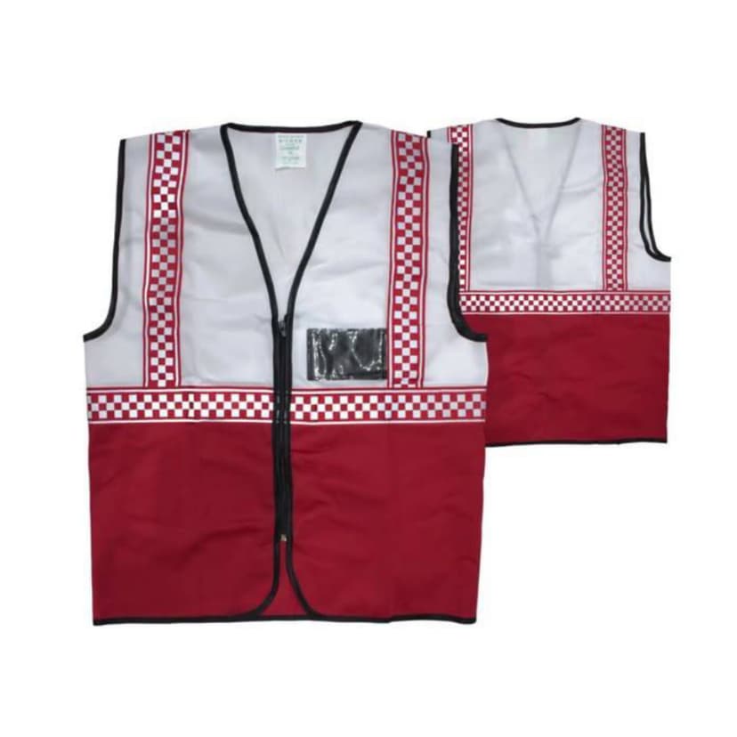Red White Double Colours Vest reflector