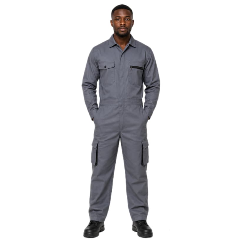 Gray Cargo Overalls