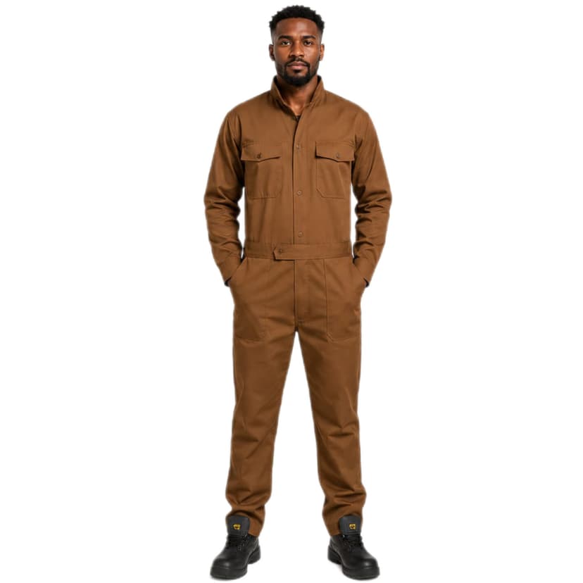 Brown Plain Overall