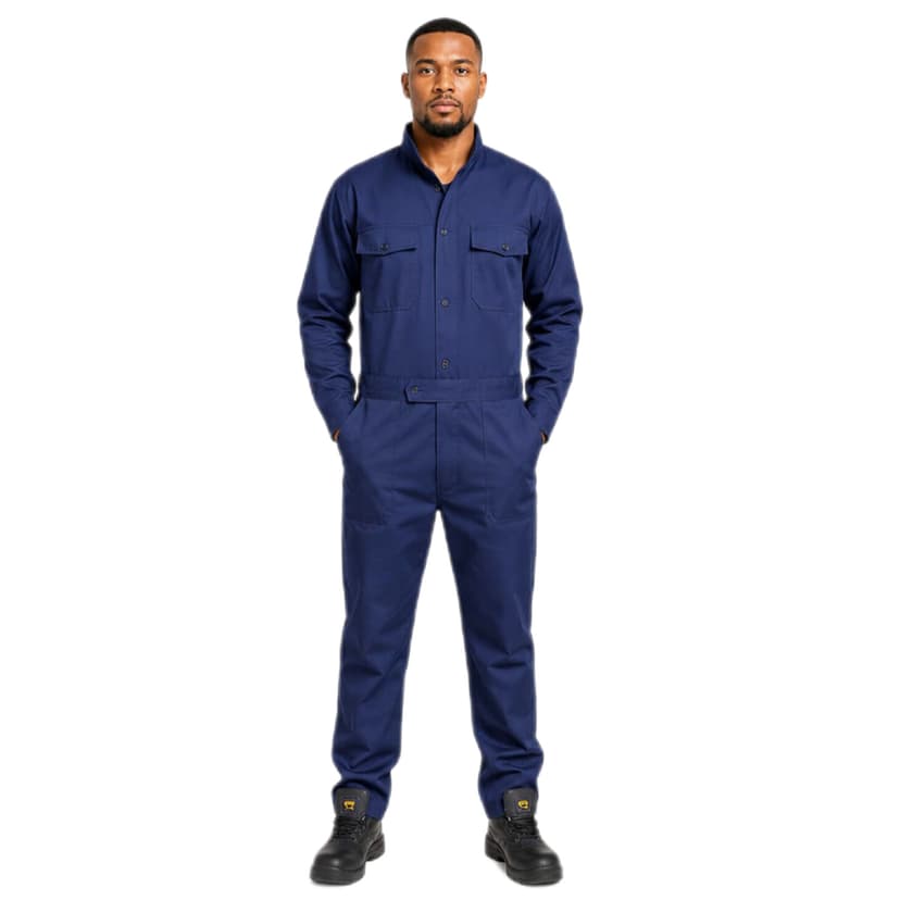 Navy Blue Plain Overall