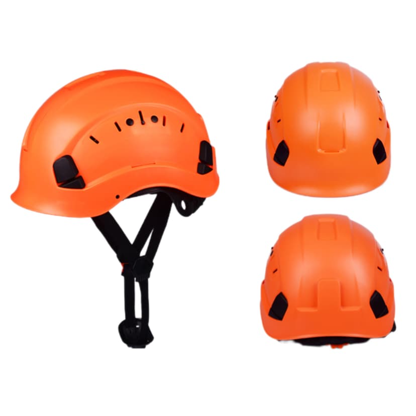 Orange Work At Height Safety Helmets