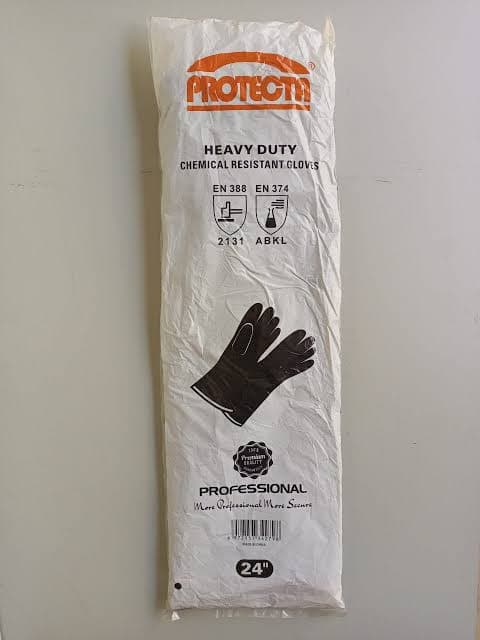 Rubber Chemical resistant Gloves 24inches