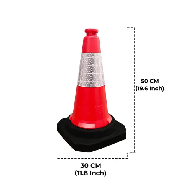 Industrial Safety Cones Red