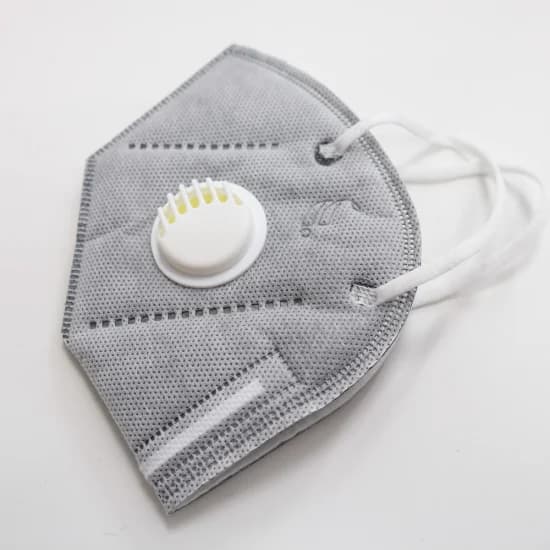 Protective Grey Face Mask KN95 With Valve