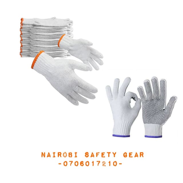 Cotton plain and Dotted Gloves