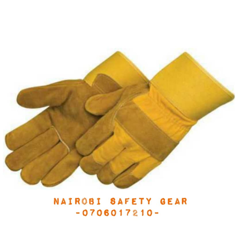 Cow split leather gloves